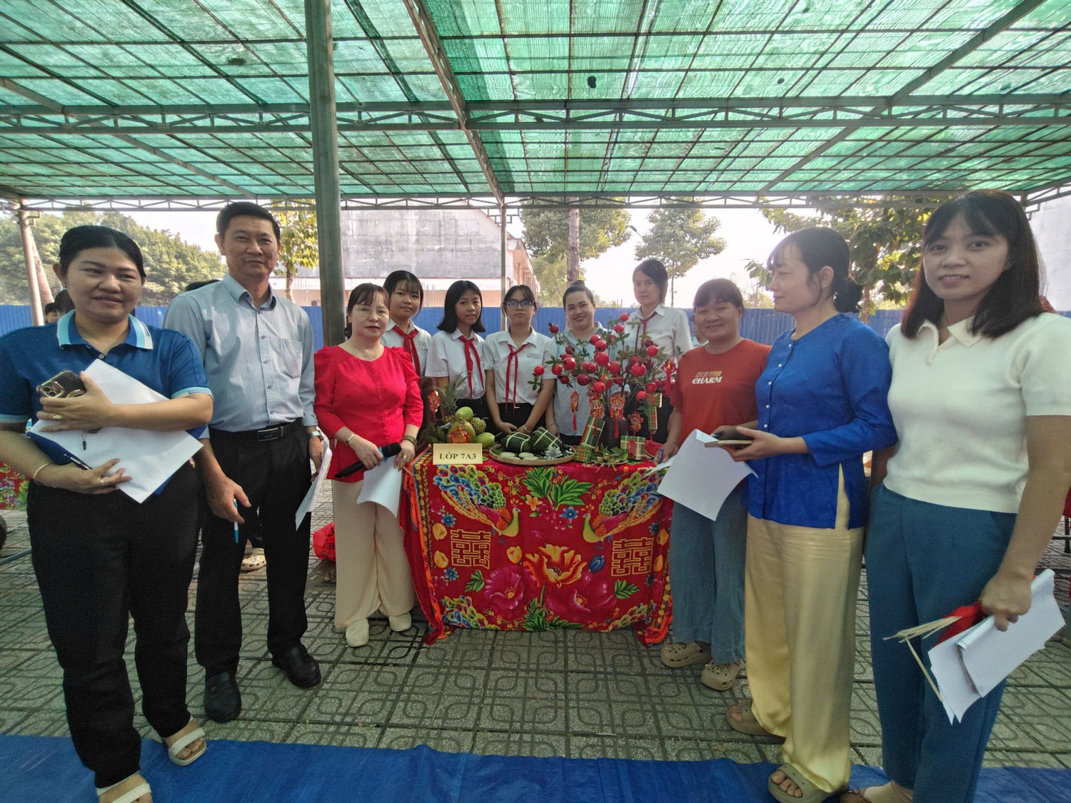 SÔI NỔI CUỘC THI GÓI BÁNH CHƯNG, BÁNH GIẦY TẠI TRƯỜNG THCS ĐỊNH HÒA