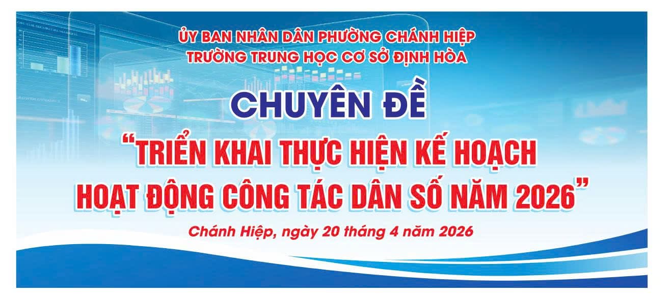 VINH DANH NHỮNG "ĐẠI SỨ" XÂY DỰNG TRƯỜNG HỌC HẠNH PHÚC & TỔ CHỨC CHUYÊN ĐỀ "TRIỂN KHAI THỰC HIỆN KẾ HOẠCH HOẠT ĐỘNG CÔNG TÁC DÂN SỐ NĂM 2026"